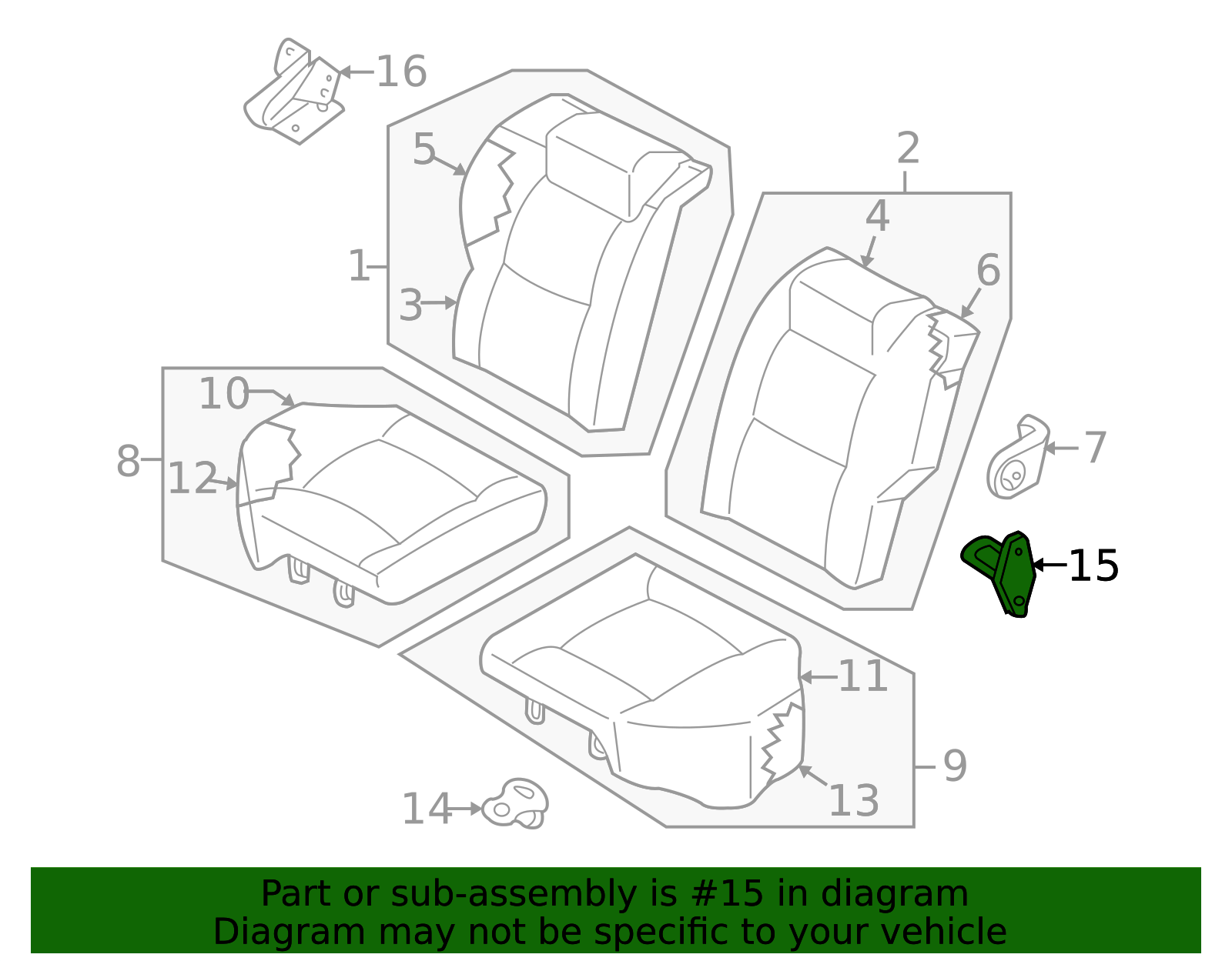 Folding Seat Lock Striker 88642-7Z000 | TascaParts.com