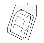 886507Z800 - Body: Seat Back Assembly for Nissan: Xterra Image