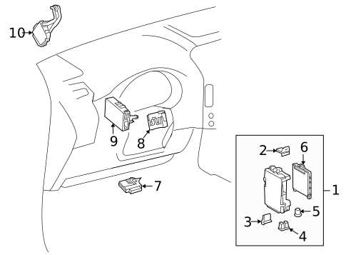 Control Modules for 2020 Lexus GX460 #0