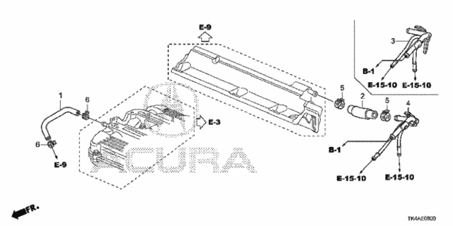 Breather Tube for 2014 Acura TL #0
