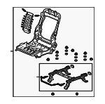 81126T6ZA01 - Body: Seat Frame for Honda: Passport, Pilot, Ridgeline Image