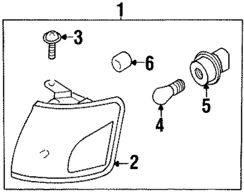 Bulbs - Chassis for 2004 Isuzu Axiom #3