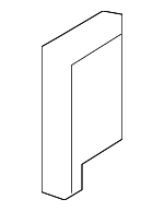 84619J0000 - Body: Console Pad for Hyundai: Accent Image