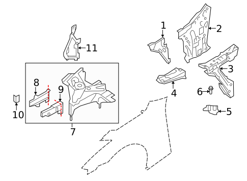 Structural Components & Rails for 2016 Nissan GT-R #0