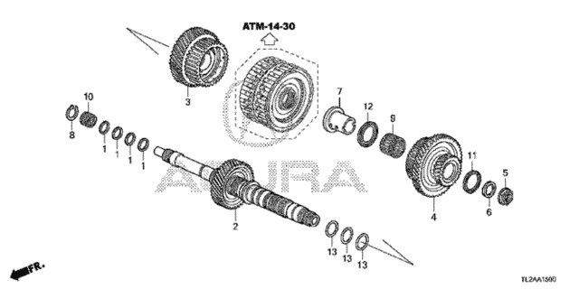 AT Mainshaft (V6) for 2014 Acura TSX #0