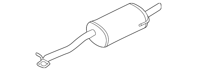 thumbnail image 2 of Center Exhaust Muffler Assembly For 2004-2006 Subaru Baja (API 21188YC, Federal & California Models) 2 of 5