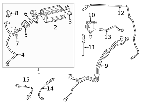 Evaporative System for 2011 Dodge Charger #0