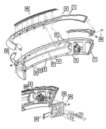 5073002AC - Frames and Bumpers: Front Fascia for Dodge: Ram 1500, Ram 2500, Ram 3500 Image