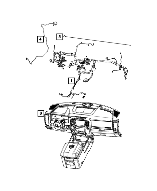 68470324AA - Electrical: Instrument Panel Wiring for Ram: 1500 Classic Image