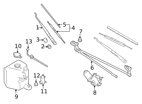Wiper & Washer Components for 1997 Mitsubishi Montero Sport #0