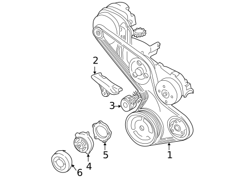 Water Pump for 1999 Chevrolet Venture #0