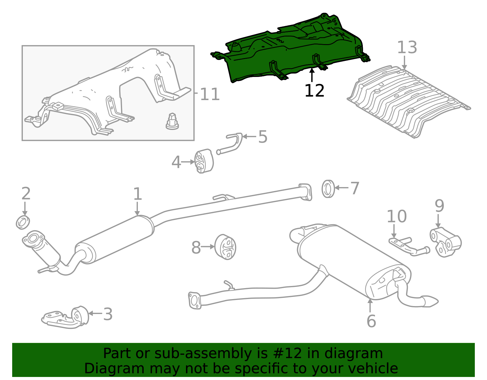 2024-2025 Toyota Grand Highlander Floor Pan Heat Shield 58043-0E120 ...