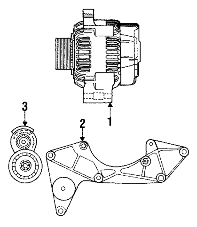 5245302 - Electrical: Alternator Bracket for Mopar Image