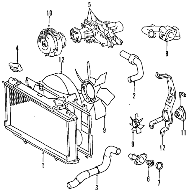 1633146041 - : Engine Coolant Outlet Flange for Toyota Image
