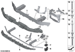 51118084929 - Vehicle Trim: Mount, Bumper, Front, Lower for BMW Image