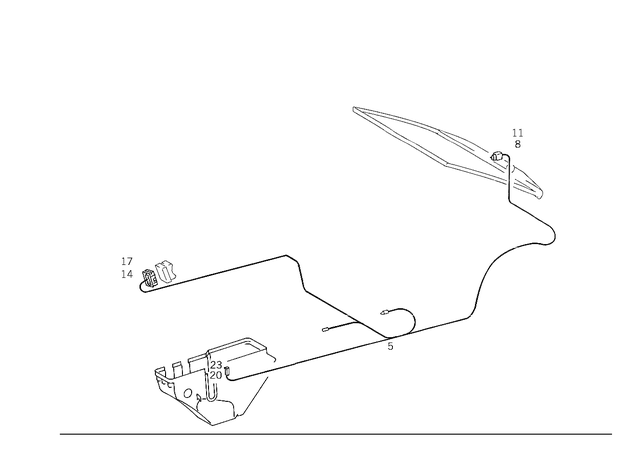 2085401908 - Electrical System: Wiring Harness for Mercedes-Benz: C230, C280, C43 AMG Image image