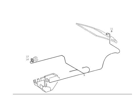 Rear Window Roller Blind for 1997 Mercedes-Benz C280 #0