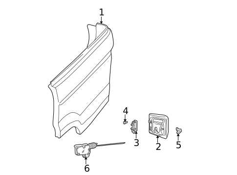 Quarter Panel & Components for 1996 Land Rover Range Rover #0