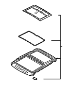 91300W010P - Body: Sunroof Assembly for Mitsubishi: Eclipse Cross Image