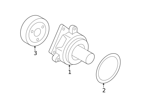 Water Pump for 2005 Mercury Mariner #0