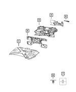 5057716AF - Interior Trim: Dash Panel Silencer for Jeep: Wrangler, Wrangler JK Image