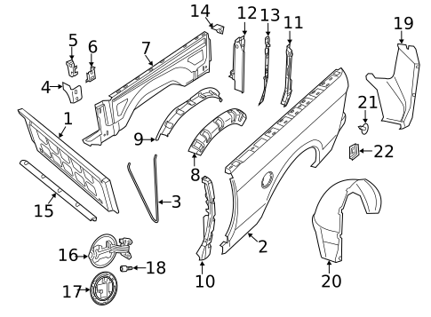 Front & Side Panels for 2021 Ram 2500 #3