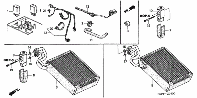 A/C Cooling Unit for 2001 Honda Civic #0