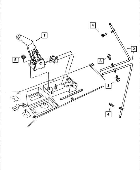 Parking Brake Lever and Cables for 2002 Dodge Viper #0