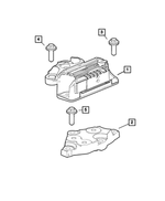6511506AA - Engine: 6 Lobe External Head Bolt for Dodge: Hornet | Fiat: 500E, 500X | Jeep: Compass, Renegade | Ram: ProMaster City Image