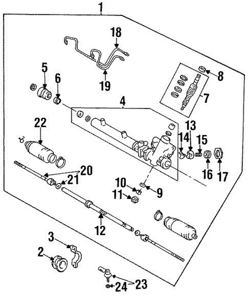 Steering Gear & Linkage for 1991 Toyota Tercel #1