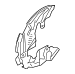 L1MZ2K005P - Brakes: Splash Shield for Lincoln: Aviator Image