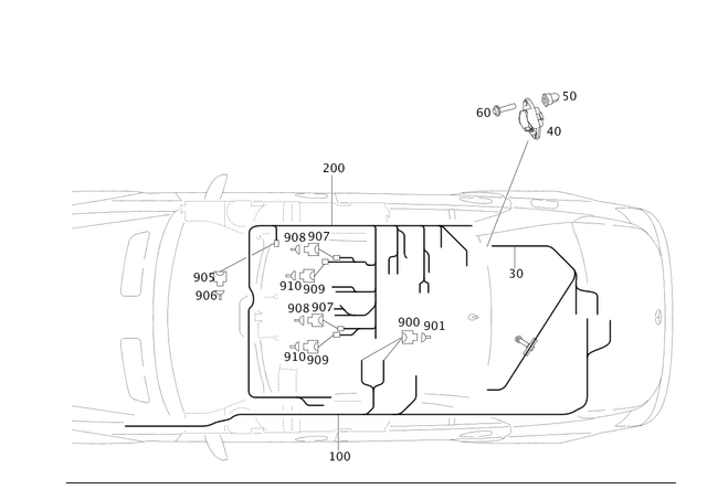 2218203115 - Electrical System: Electric Line for Mercedes-Benz: S350, S400, S600, S63 AMG Image image