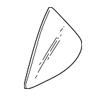 822639E000 - Body: Fixed Glass for Nissan: Altima Image