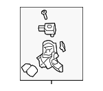 4502004010 - Steering: Lock Assembly for Toyota: Camry, Highlander, Sequoia, Tacoma, Tundra Image