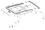 2057809500 - Sliding Roof: Moulding for Mercedes-Benz Image