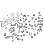 5122372AA - Instrument Panel and Radios and Consoles: Instrument Panel Bezel for Dodge: Sprinter 2500, Sprinter 3500 Image