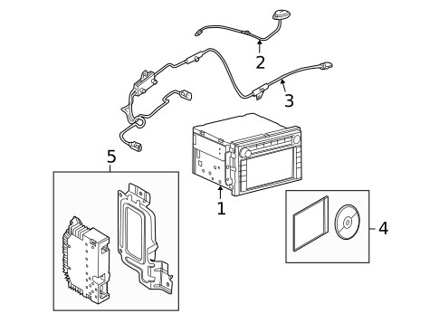 Navigation System Components for 2009 Mercury Mountaineer #0