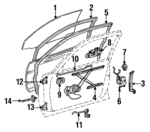 6811016101 - Body: Glass for Toyota: Paseo Image