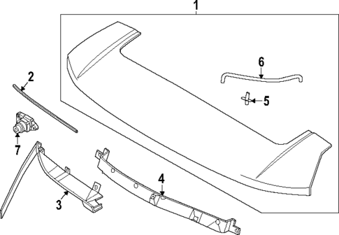 Spoiler for 2024 Hyundai Santa Fe #0