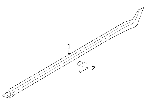 Exterior Trim - Pillars for 2011 Hyundai Veracruz #0