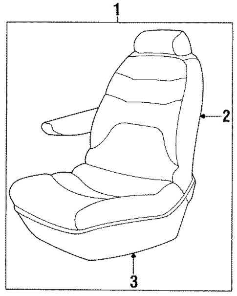 Rear Seat Components for 1998 Dodge Grand Caravan #1