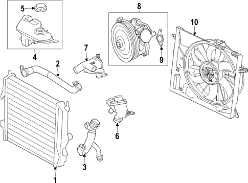 Radiator & Components for 2010 Jaguar XF #2