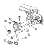 4294036AB - Service Brakes: Clip, Master Cylinder Push Rod for Mopar Image