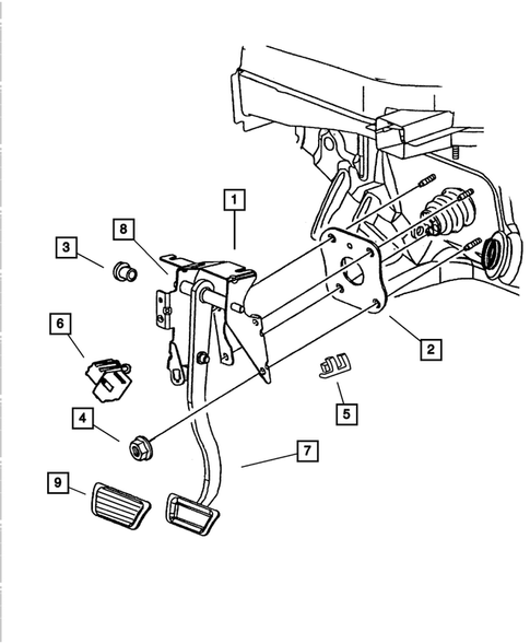 Brake Pedals for 2003 Dodge Intrepid #0