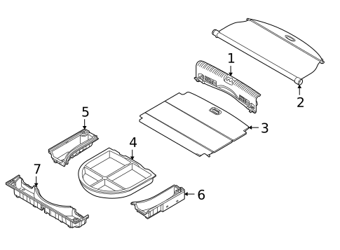Interior Trim - Rear Body for 2019 Kia Niro EV #0