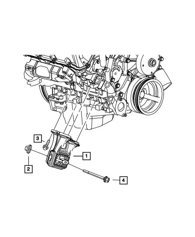 « 6508081AA – 5.7L HEMI Gas; Engine : Tête Collerette Hexagonale Boulon, Montage Du Côté Droit pour Mopar Image »