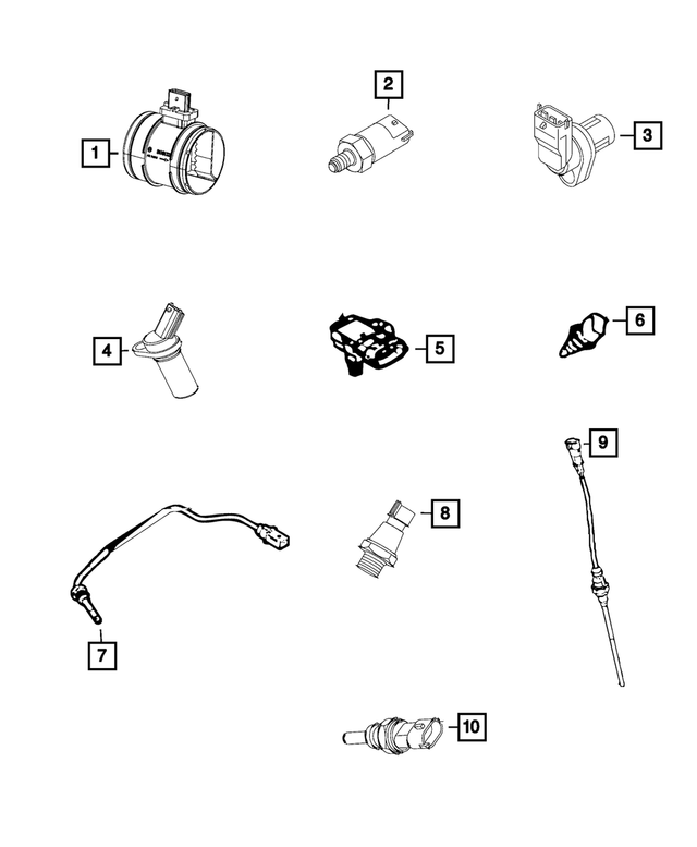 68315274AA - Electrical: Oil Pressure Switch for Mopar Image