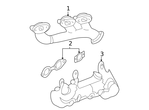 Exhaust Manifold for 2008 GMC Sierra 1500 #0