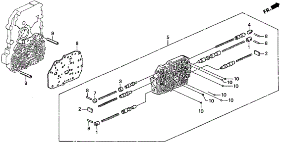AT Secondary Body for 1997 Acura CL #0