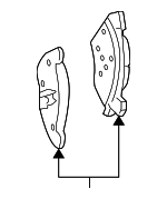 19168900 - Brakes: Brake Pads for Chevrolet: Equinox | Pontiac: Torrent | Saturn: Vue Image